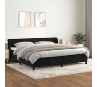 zylophax Sommier à Lattes et Matelas Noir Velours 200x200 cm avec tête de lit réglable, Cadre de lit en Bois Massif, surmatelas Doux, Structure de Couchage Confortable pour Chambre Adulte ou Enfant