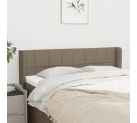zylophax Tête de lit avec Oreilles Taupe en Tissu 147x16x78/88 cm avec Support Dossier pour Chambre Adulte ou Enfant Design scandinave Confortable et Durable