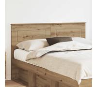 zylophax Tête de lit en Bois d'ingénierie chêne Artisanal Design rectangulaire 163x90 cm Support Dossier Lecture Chambre Adulte Enfant avec Rangement Pratique et Structure Durable Facile à Nettoyer