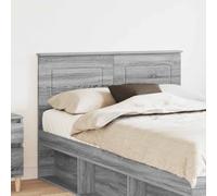 zylophax Tête de lit Gris Sonoma en Bois d'ingénierie 123 x 90 cm, Design Rectangulaire, Structure Durable, Support Dossier Lecture, Chambre Adulte et Enfant