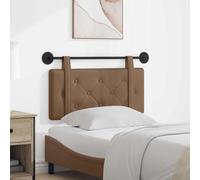 zylophax Tête de lit Suspendue Cappuccino en Simili Cuir matelassé avec Boutons, Panneau Mural 90x40 cm, Design Cosy et Moderne pour Chambre Adulte, Montage Facile avec Ceintures Amovibles