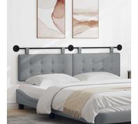 zylophax Tête de lit Suspendue en Tissu 170 x 55 cm avec Cadre Bois d'ingénierie et Rail métal, Design rectangulaire rembourré, Montage Mural Facile pour Chambre Adulte ou Enfant
