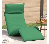 zylophax Transat Pliant Vert en Tissu Oxford 175 x 54 x 8,5 cm Chaise Longue inclinable réglable avec Coussin pour Jardin terrasse Plage extérieur Confort et détente