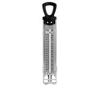 zymay Cuisson du Sucre - Thermomètres à Frire en Acier Inoxydable, avec Crochet et Clip Pot, Thermomètres à Bonbons et Minuteries pour Une Utilisation Générale dans la Cuisine