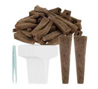 Zymjzbetic Éponges de Culture Éponges de Culture graines, 50 pièces, Kit dosettes hydroponiques avec étiquettes Plantes, Remplacement des Racines, nutriments Jardin, Plantation en Croissance