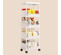 Zymoplas Chariot à légumes de cuisine Mobile 9x, avec étagère de rangement de cuisine polyvalente, Durable et élégante, étagères de rangement d'angle , cinq