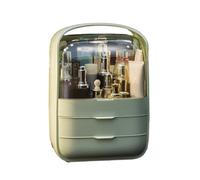 Zymoplas Cosmétiques commandés avec boîte de rangement - Assez d'espace pour tout maquillage pratique fonctionnel imperméable, vert pur, 26 x 18 x 36