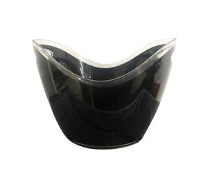 Zymoplas Refroidisseur de bière et de vin pour Bar fête, Construction Durable, élégant et fonctionnel, facile à nettoyer, conteneur refroidissement bouteille élégant, 8L double noir