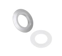 ZYNCUE Adaptateur double bouton de chasse d'eau 38 mm à 48 mm 58 mm pour kit de conversion de réservoir avec plaque inférieure pour réparation de salle de bain noir