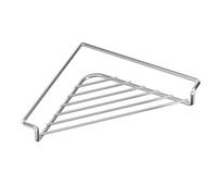 ZYNCUE Égouttoir d'angle pour évier de cuisine, 201 éponges compactes en acier inoxydable et séchage de la vaisselle, fentes ventilées, base antidérapante, argenté, 31 x 22 x 25 cm