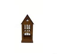 ZYNCUE Lanterne rustique en métal pour la maison et le jardin - Bougeoir vintage en fer pour rebord de fenêtre, cheminée, cheminée (petite taille)