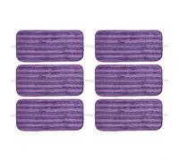 ZYNCUE Lingettes Réutilisable pour Swiffer Wet Jet Lot de 6, lingette pour swiffer pour wetjet Microfibre pour Nettoyer et frotter Les sols secs ou humides, 30 x 14 cm