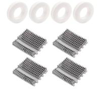 ZYNCUE Lot de 4 brosses d'escalade et pour anneaux de nettoyage de piscine Dolphin Triton Plus Dx5 Plus M400 Pièces 6101656-R4 6101611-R4 Navigation murale améliorée