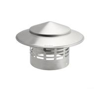 ZYNCUE Pare-Oiseaux en Acier Inoxydable, Capuchon de cheminée en Acier Inoxydable, Capuchon de Couvercle de Tuyau de cheminée, Couvercle d'aération, Chapeau de Pluie et de Neige 110 mm