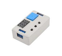ZYNCUE Relais de minuterie numérique 12 V 01S-999 min avec affichage LED, interrupteur de retard marche/arrêt PLC Pnp capteur bouton déclencheur, module de contrôle industriel blanc