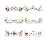 Zyntora Autocollants Visage Fête | Thème Football Décorations Auto-Adhésives | Stickers Visage Cheerleading | pour Femmes, Hommes, Adultes et lors du Rassemblement des Matchs de Football et des