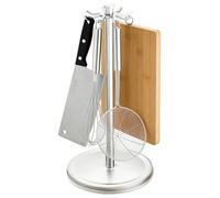 Zyntora Porte-Ustensiles pour Plan de Travail de Cuisine,avec 8 Crochets et Organisateur de Cuillères | Rotation à 360 Degrés pour Porte-Spatule de Cuisine | pour Maison Restaurant Bureau Ferme Tiroir