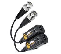 ZYOUQI Gammes d'émetteurs vidéo CCTV Balun pour format 4HD Installation sans outil pour réseau de sécurité de site industriel longue distance Émetteurs de signaux vidéo