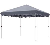 Zyrell Pop-up Gazebo 3x3 m - Pavillon & Tente de réception - Étanche - UV 50+ - Jardin, terrasse & plage - Gris