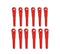 zyrqon Lot de 12 lames de rechange en plastique compatibles avec Stihl PolyCut 6-2,7-3, 28-2 et 48-2 Lames de tondeuse à gazon 145 mm (remplace #4002-007-1000, 4002 007 1000, 40020071000)