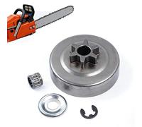 Zyrtkeriom Kit De Pignon Embrayage 3/8" 6T compatible Avec Stihl MS170, MS180, MS210, MS230, MS250, Avec Roulement À Aiguilles Et Rondelle De Retenue, Référence 1123 640 2005