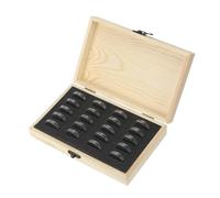 ZythrXLate Mallette numismatique en Bois Boîte de Rangement pièces Monnaie 20/30/50/100, avec Tampon réglage, étui Collection commémoratives en Bois réglable pour collectionneurs(20PCS)