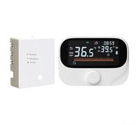 ZYWUOY Thermostat intelligent programmable pour chauffage au sol Tuya - Régulateur de température programmable - Thermostat de chaudière mural sans fil RF (Wi-Fi)
