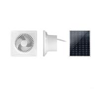 ZYWUOY Ventilateur extracteur d'air 12 V CC pour la maison, la cuisine et la salle de bain, design sans moustiques, fonctionne à l'énergie (15,2 cm)