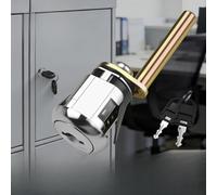 ZYWUOY Verrou d'armoire de classement en alliage de zinc, loquet rotatif à trois tiroirs, contrôle de sécurité à 3 niveaux, changement rapide du noyau, protection multipoint, pour unités de rangement