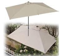 ZYXQQJ Parasol De Jardin Demi-Parasol 200cm 250cm Parasol Mural Demi en Porche Parasol De Marché Parasol Rectangulaire Réglable en Hauteur(200x100cm)