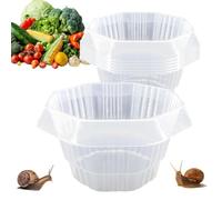 Zyxthravn Cloches de jardin pour 20 pièces de protection | Dôme de jardin protecteur de légumes pour légumes, fleurs, salade, semis, plantation, culture et jardinage