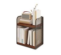 ZYYANSHOP Étagère À Livres sur Pied Support de Rangement Bureau en Fer à Double Couche