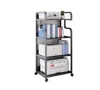 ZYYANSHOP Support de Placement d 'imprimante Étagère d'imprimante Multicouche Mobile Simple Moderne étagères de Sol Bureau Maison hôte Cas Supports Stockage(Noir)