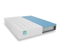 ZZ DON DESCANSO NALUI Galana Matelas à mémoire de Forme avec Noyau à Ressorts ensachés 120 x 200 cm avec viscogel, Tissu Stretch Cachemire et 3D. Hauteur : ± 26 cm, fermeté Douce, fabriqué en Espagne