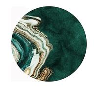 ZZBBZZ-YJ Tapis de Zone Nordique Tapis Rond pour Salon Chambre ou Cuisine, Vert - 80cm 100cm 120cm 140cm 160cm 180cm 200cm 250cm 300cm (Size : Diamètre 300cm)