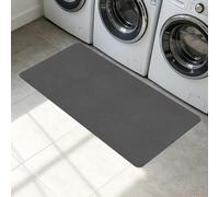 ZZGZZG Tapis de Douche Antiderapant 70 x 95 cm Super Absorbant Diatomite à Séchage Rapide Facile à Nettoyer pour Salle de Bain, Douche, Baignoire, Gris Foncé
