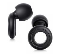 ZZHBOO 1 Paire de Bouchons d'Oreille en Silicone Souple, pour le Sommeil Profond, la Concentration en Étude, la Réduction du Bruit des Ronflements, Taille 1.5cm, Noir