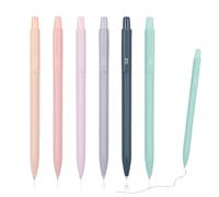ZZHBOO Lot De 6 Stylos Automatiques Morandi, Crayons À Mine 0.5mm Triangulaires Ergonomiques Pour Écriture, Pur Couleur Minimaliste, Design Correcteur De Posture, Pour École Bureau Maison