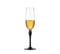 ZZTWER Flûte à Champagne à pied multicolore vert, 1 pièce, 8.45 oz, verre à pied haut for les réunions de famille tasse à boisson(Svart)