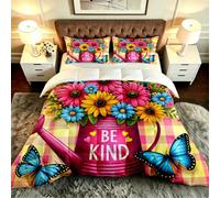 ZZXHG Couette 3D Fille Aux Fleurs 200x200 cm pour Grand Lit-B151 | Douce, Lavable Confortable, Design Unique Chaud pour Couples et Chambre Maître Suite, Utilisation Quotidienne Toute Saison