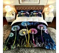 ZZXHG Couette 3D Pissenlit 200x200 cm pour Grand Lit-B149 | Douce, Lavable Confortable, Design Unique Chaud pour Couples et Chambre Maître Suite, Utilisation Quotidienne Toute Saison